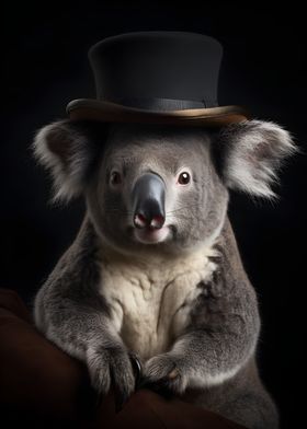 Koala with top Hat
