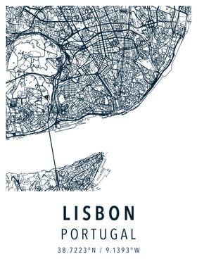 lisbon simple map