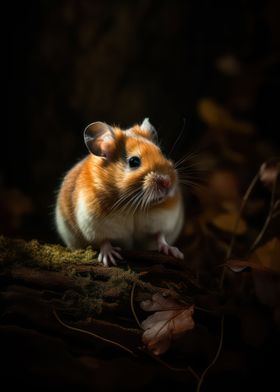 Cheerful hamster