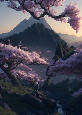 Sakura landscape