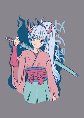 Anime Girl With Katana