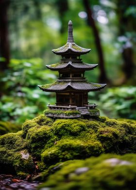 Zen Japanese Pagoda Temple