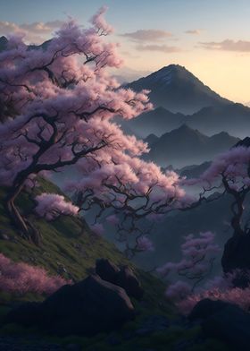 Sakura landscape