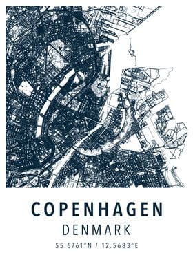 copenhagen simple map