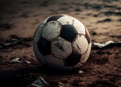 Soccer ball in grass