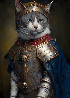 Medieval Knight Cat 2
