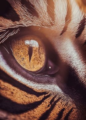 Gold Eye Look of the Tiger