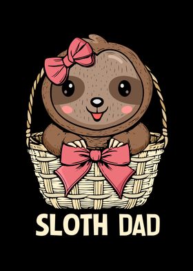 Sloth Dad Sloth Lover Gift