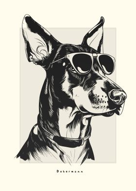 Dobermann Illustration