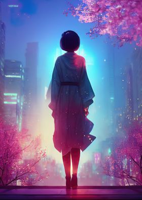 Cityscape Girl