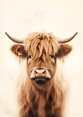 Curly Highland Cow Cattle