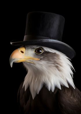 Eagle with top Hat