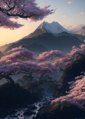 Sakura landscape