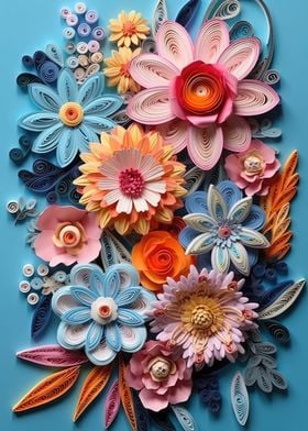 Quilled Floral Array