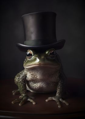 Frog with top Hat