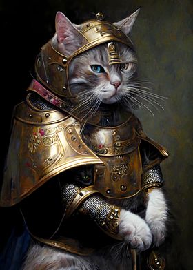 Medieval Knight Cat 