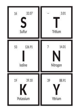 Stinky Periodic Table