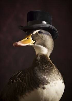 Duck with top Hat