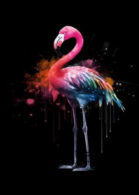 Flamingo Colorful