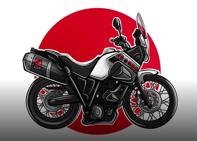 YAMAHA XT660Z CARTOONIZED