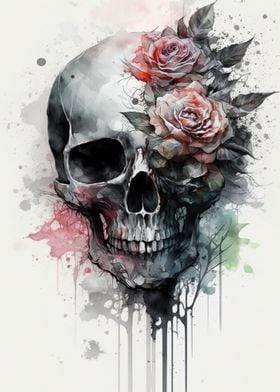 Floral Skull Posters Online - Shop Unique Metal Prints, Pictures, Paintings