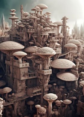 Mushroom  bio castle 