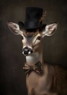 Deer with top Hat