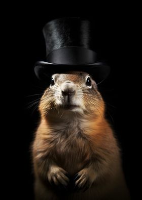 Prairie Dog with top Hat