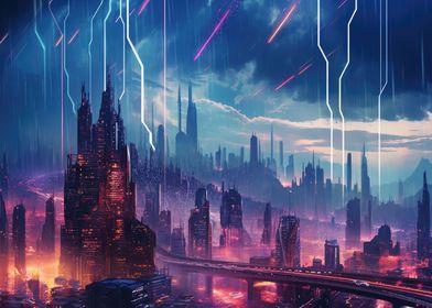 Gothic Cyberpunk City