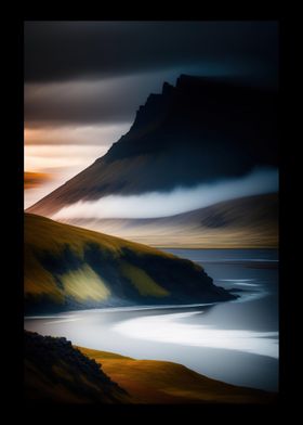 Lake Near A Mountain