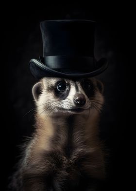 Meerkat with top Hat