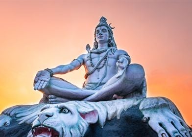 lord shiva meditating