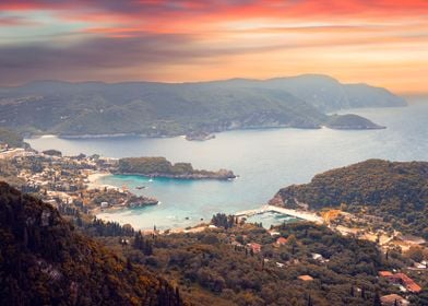 Seascape in Corfu, Greece