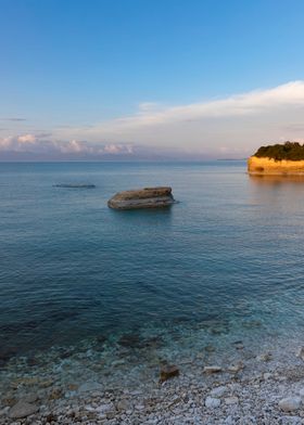 Seascape in Corfu, Greece