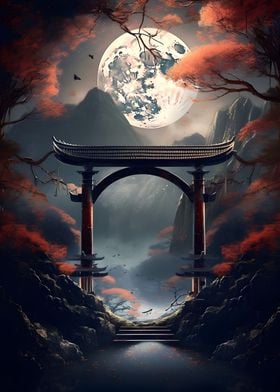 Japanese Fantasy Moon Gate