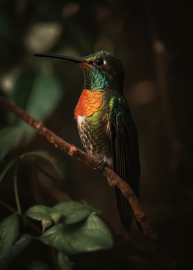 Majestic hummingbird