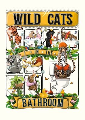 Wild Cats in the Bathroom