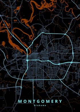 Montgomery Alabama Map