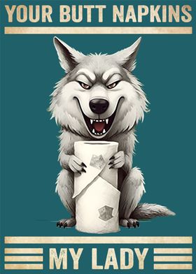 Wolf Your Butt Napkins