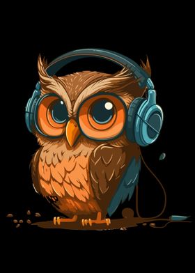 Mysterious Owl Headphone