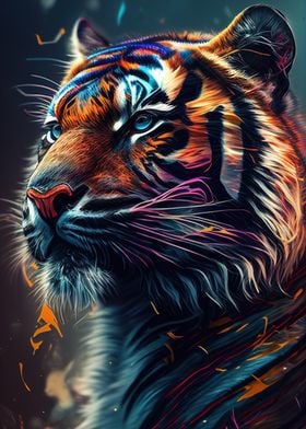 Colorful Tiger Animals