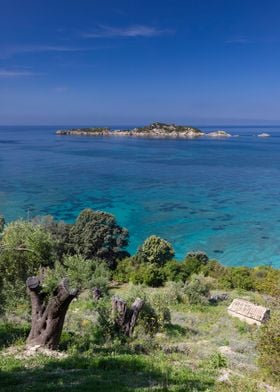 Seascape in Corfu, Greece