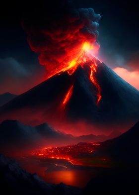 Red Volcano