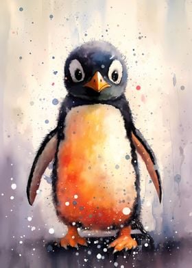 Penguin Watercolor