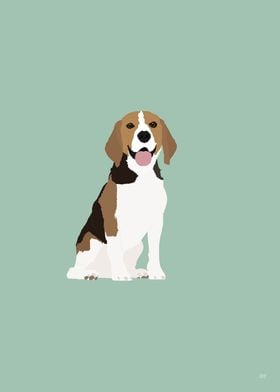 Beagle Dog Illustration