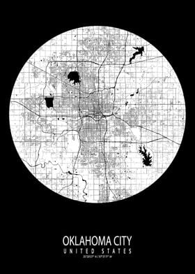 Oklahoma City Map Moon