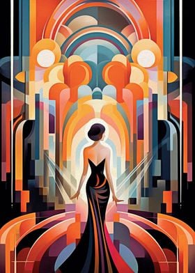 Vintage Art Deco Poster