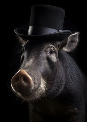 Warthog with top Hat