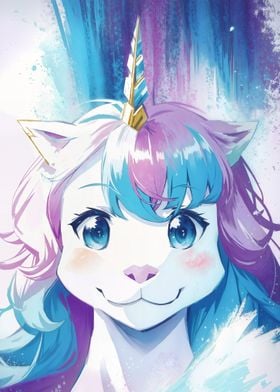 Smiling unicorn