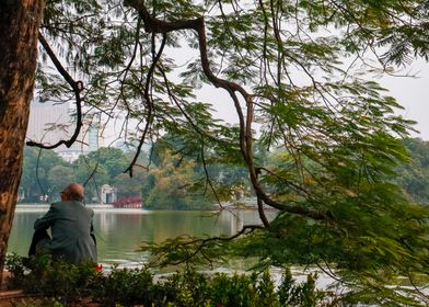 Looking at the river